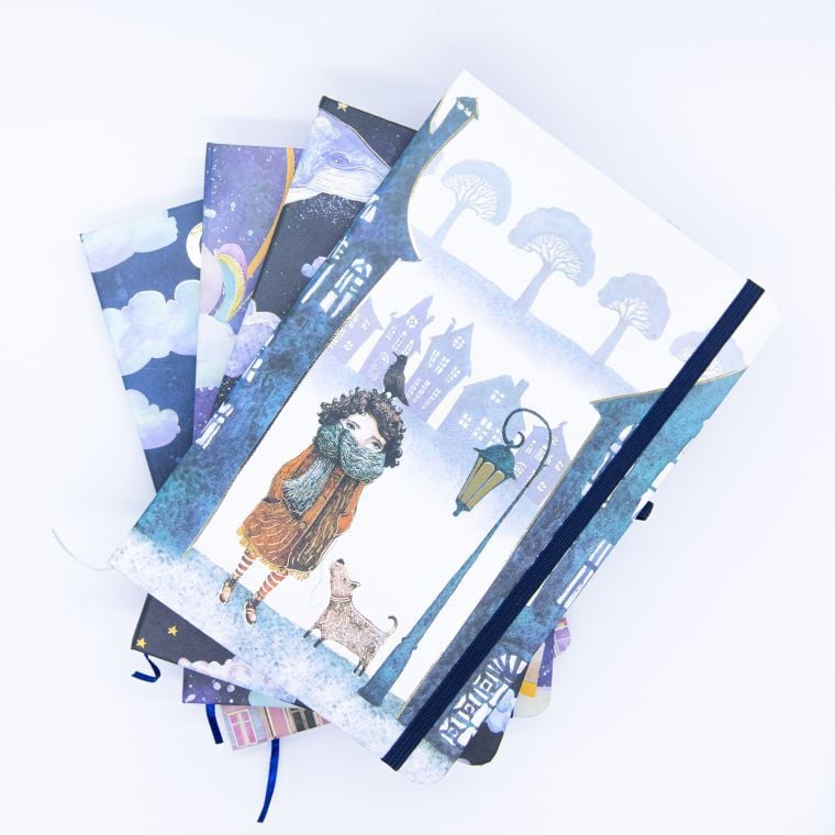 Блокнот на гумці А5 13,6*20,8 см 80 арк тверда обкл Dream (16 шт/уп) 761414ML MALEVARO