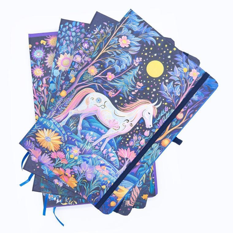 Блокнот на гумці А5 13,6*20,8 см 80 арк тверда обкл Extravaganza (16 шт/уп) 761322ML MALEVARO