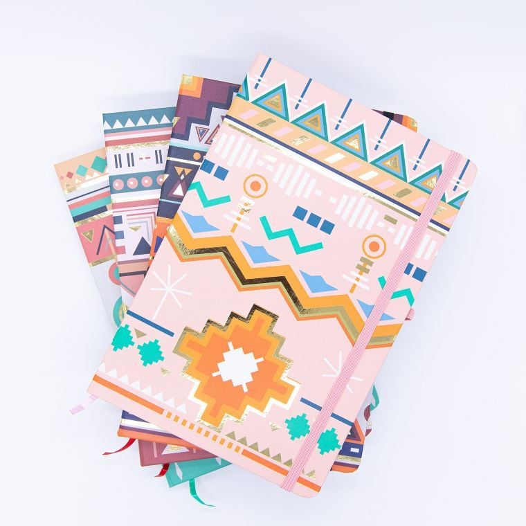 Блокнот на гумці А5 13,6*20,8 см 80 арк тверда обкл Ornament (16 шт/уп) 761278ML MALEVARO