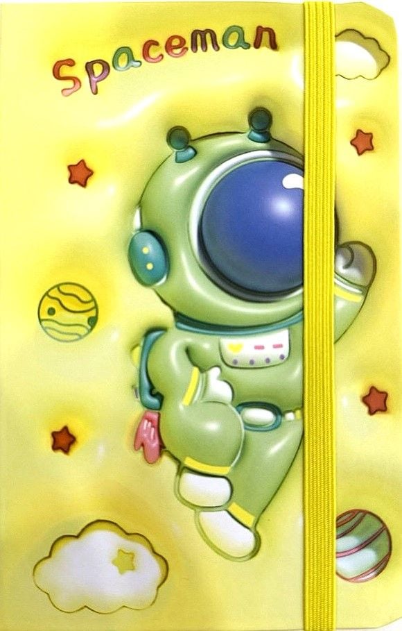 Блокнот на гумці А6 8,7*13,5 см 80 арк тверда обкл Astronaut (24 шт/уп) 761353ML MALEVARO