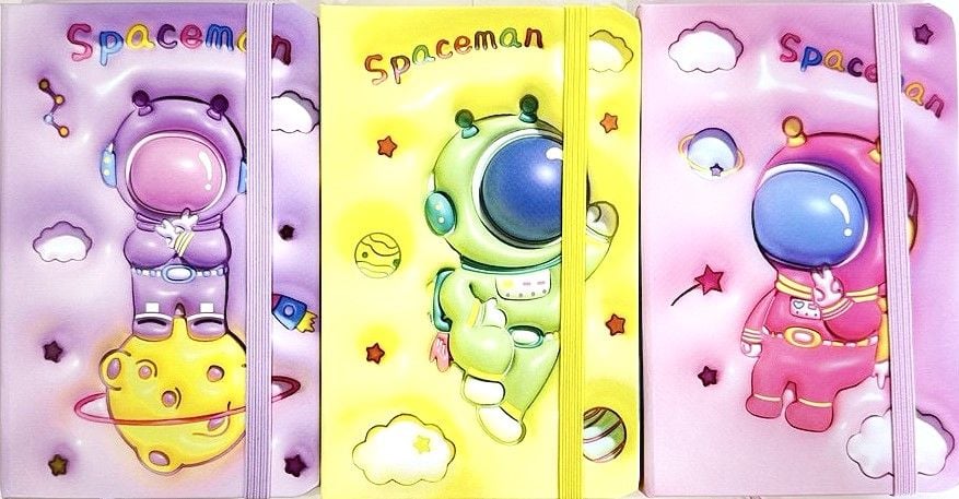 Блокнот на гумці А6 8,7*13,5 см 80 арк тверда обкл Astronaut (24 шт/уп) 761353ML MALEVARO