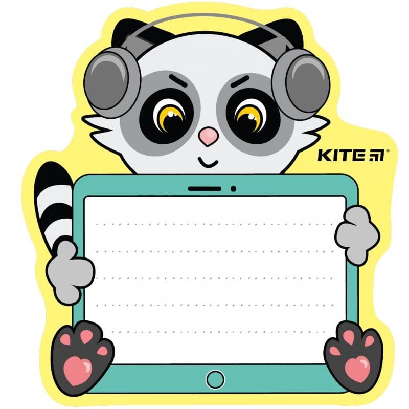 Дошка настінна для записів 20*20 см Music K22-474-2 Kite