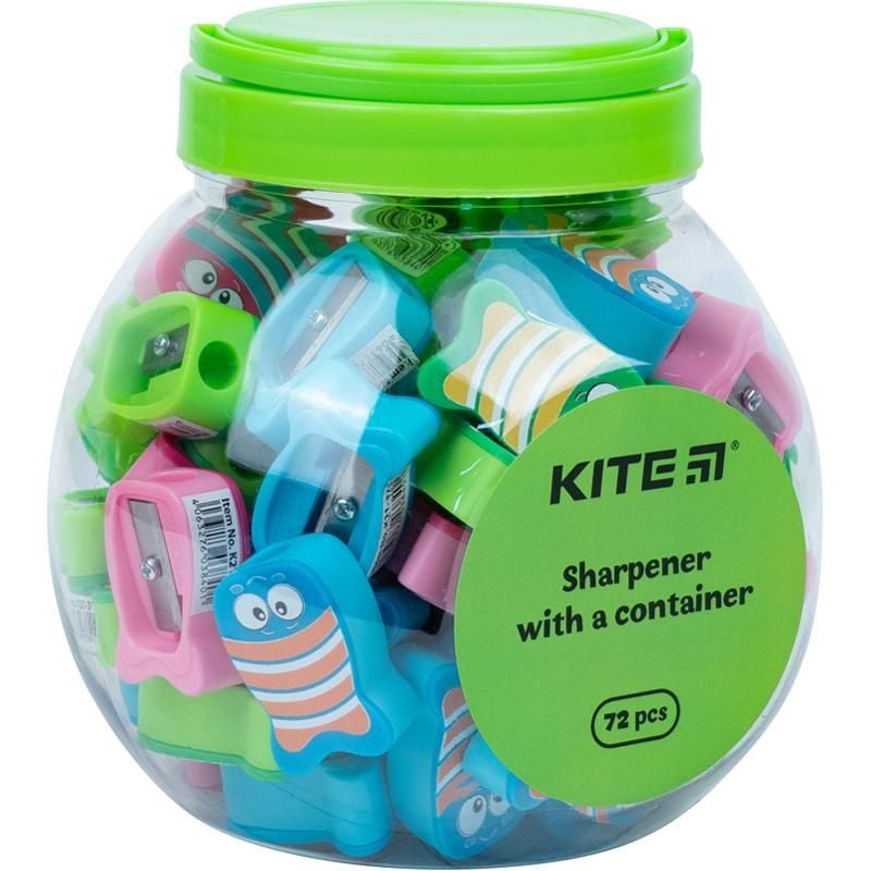 Чинка Fishes асорті кольорів (72 шт/уп) K21-371 Kite