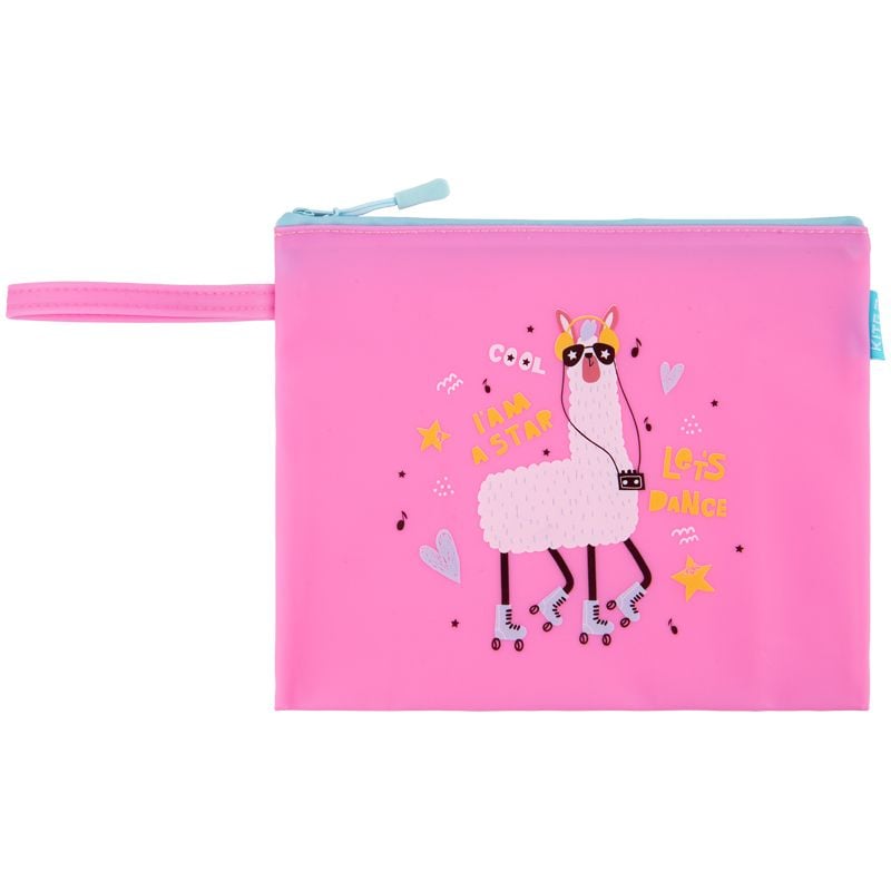 Папка на блискавці В5 силіконова рожева Lama K22-469-03 Kite