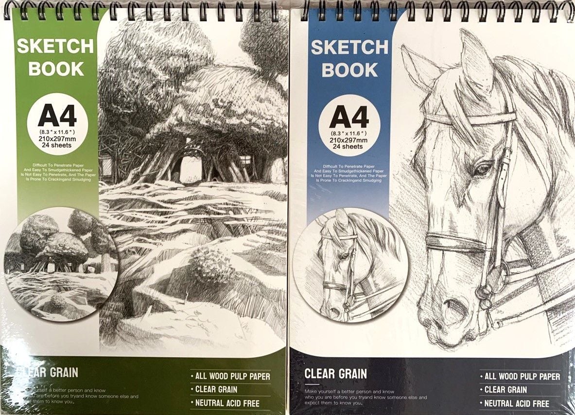 Папір скетчбук А4 24арк, 150г А42401 Імпорт