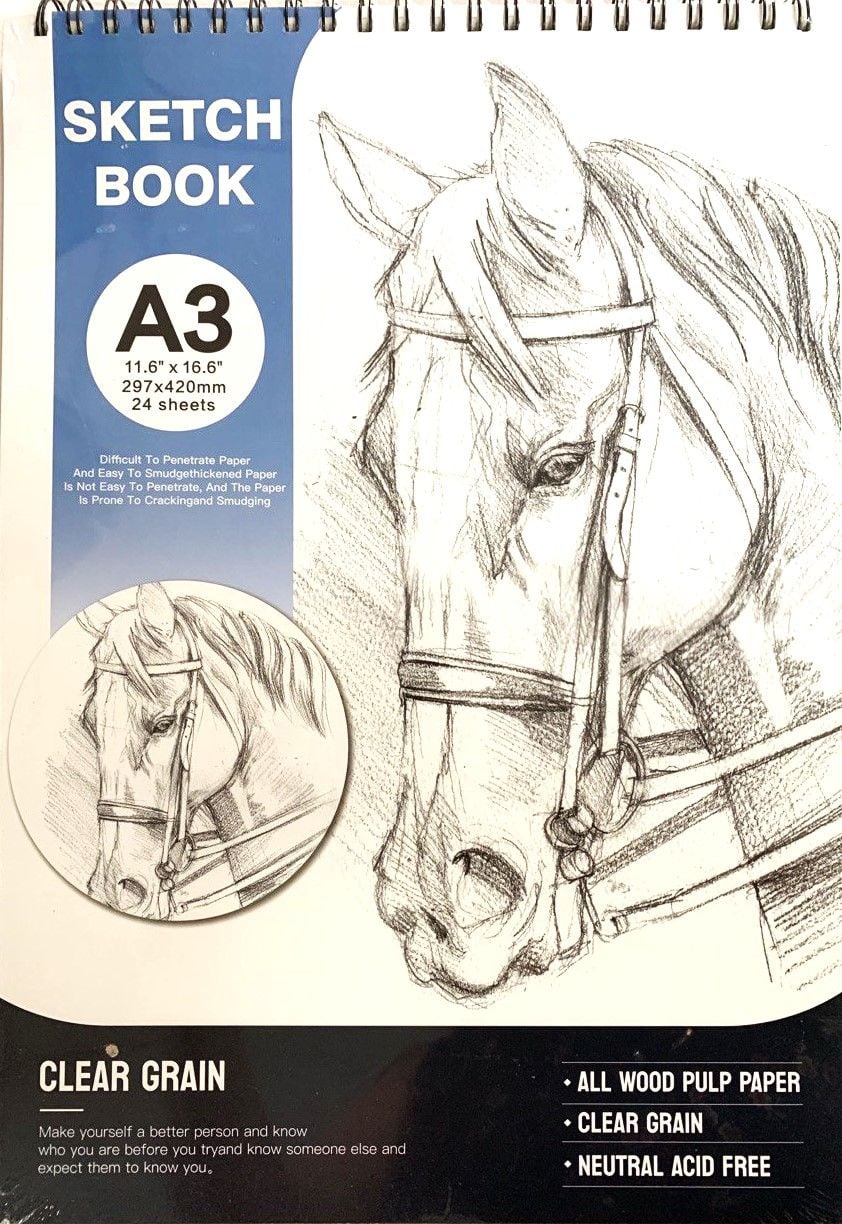 Папір скетчбук А3 24арк, 150г А32401 AIHAO