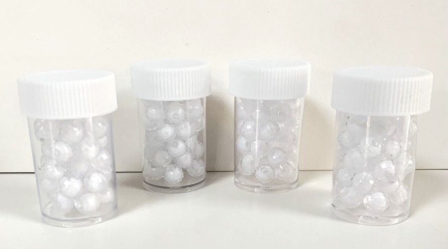 Бісер білий грань(12 шт/уп) 1465-1 AIHAO