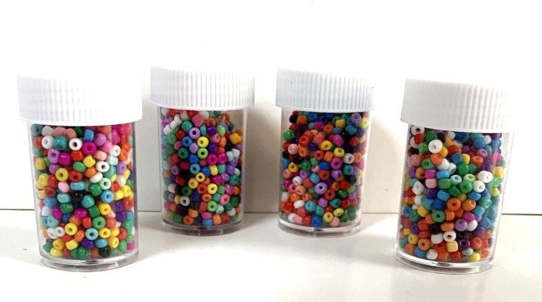 Маленький бісер кольоровий (12 шт/уп) 1465-4 AIHAO