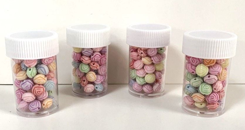 Півонії намистини  кольорові (12 бан/уп) 1465-6 AIHAO