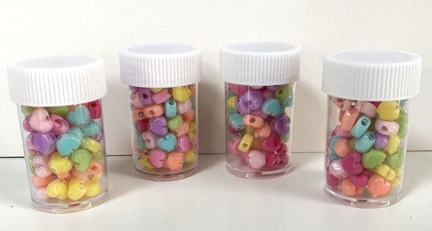 Серце намистини кольорові (12 бан/уп) 1465-12 AIHAO