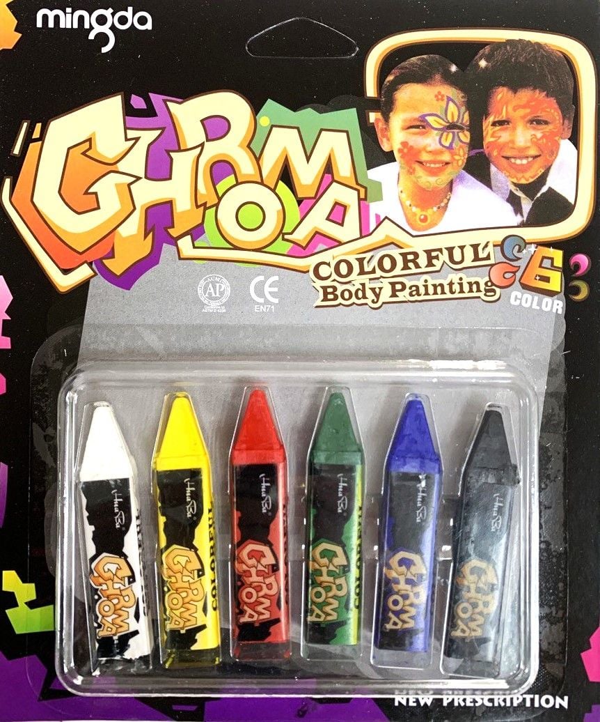 Фарби аквагрим 6 кол CN-1112 Mingda