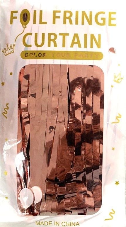 Товар для свята шторка святкова рожева CN-716 AIHAO