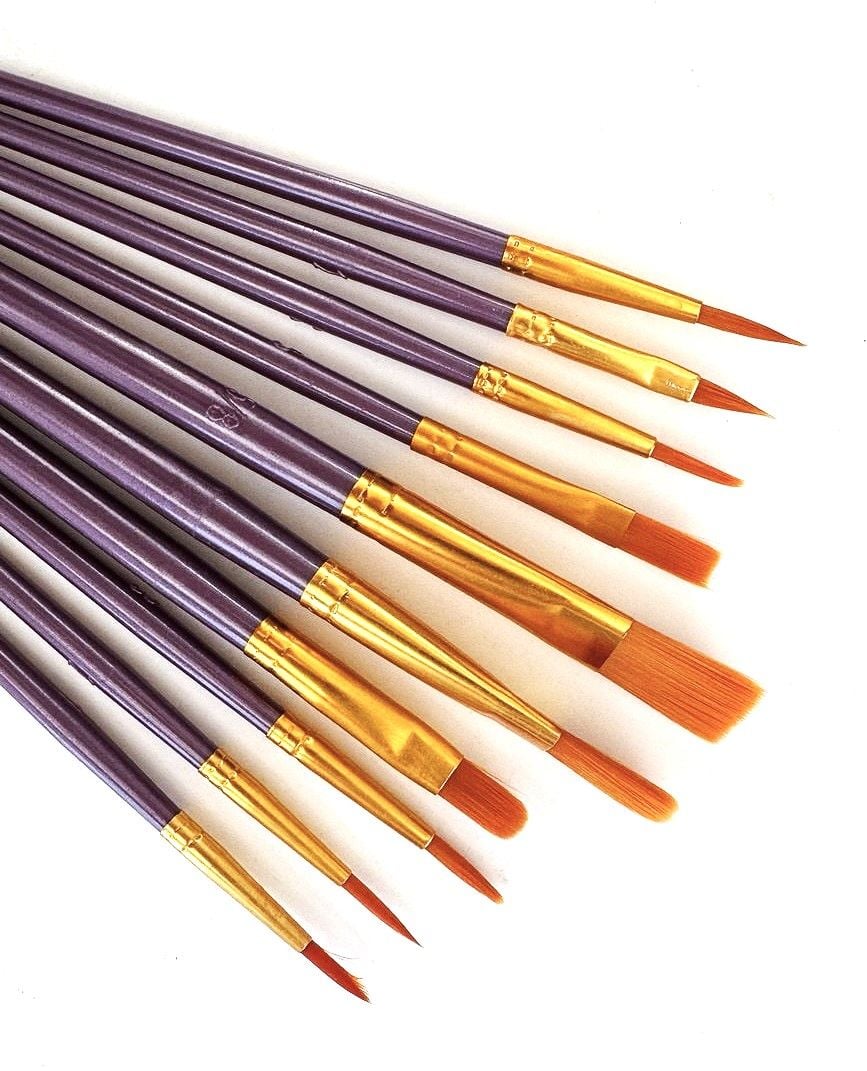 Пензлики набір асорті нейлон CN-1101 AIHAO