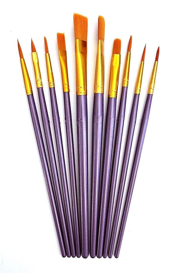 Пензлики набір асорті нейлон CN-1101 AIHAO