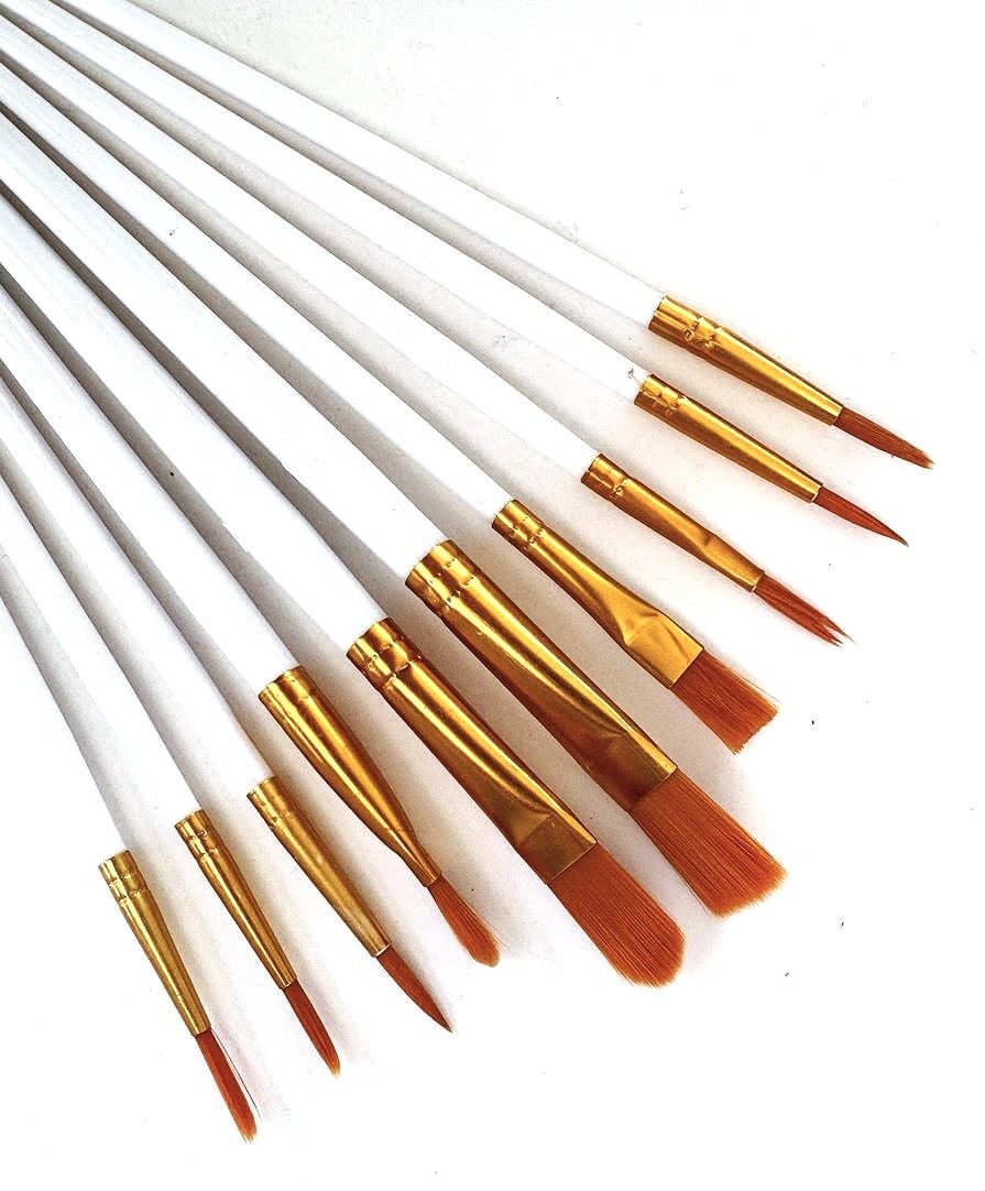 Пензлики набір асорті нейлон CN-1101 AIHAO