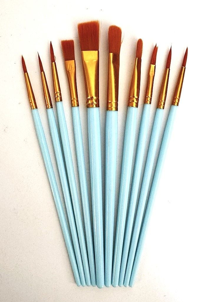 Пензлики набір асорті нейлон CN-1101 AIHAO