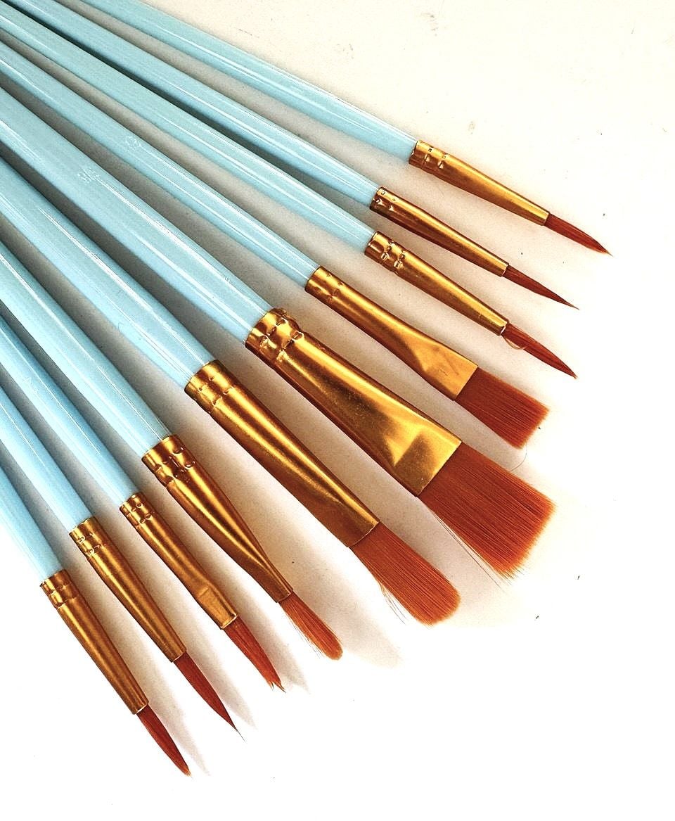 Пензлики набір асорті нейлон CN-1101 AIHAO