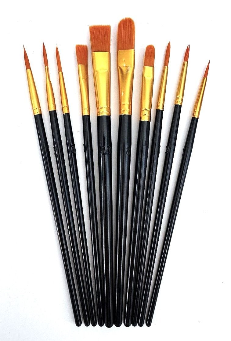 Пензлики набір асорті нейлон CN-1101 AIHAO