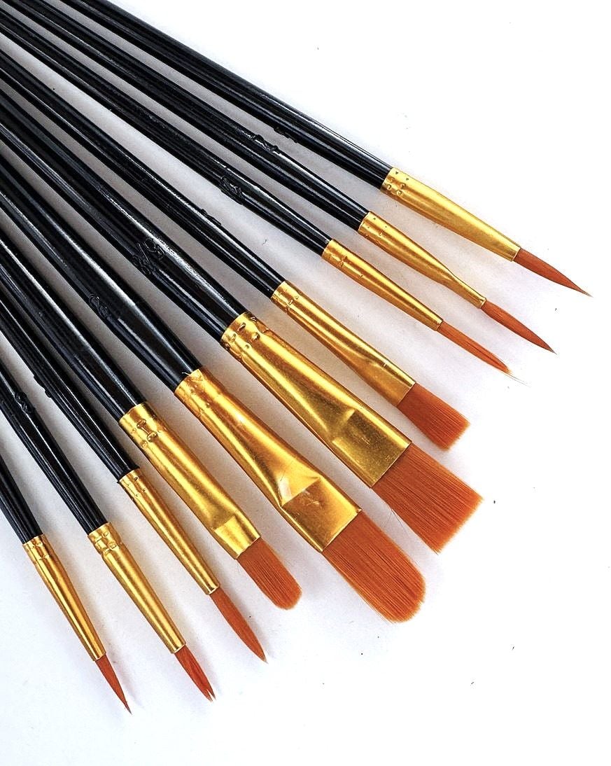 Пензлики набір асорті нейлон CN-1101 AIHAO