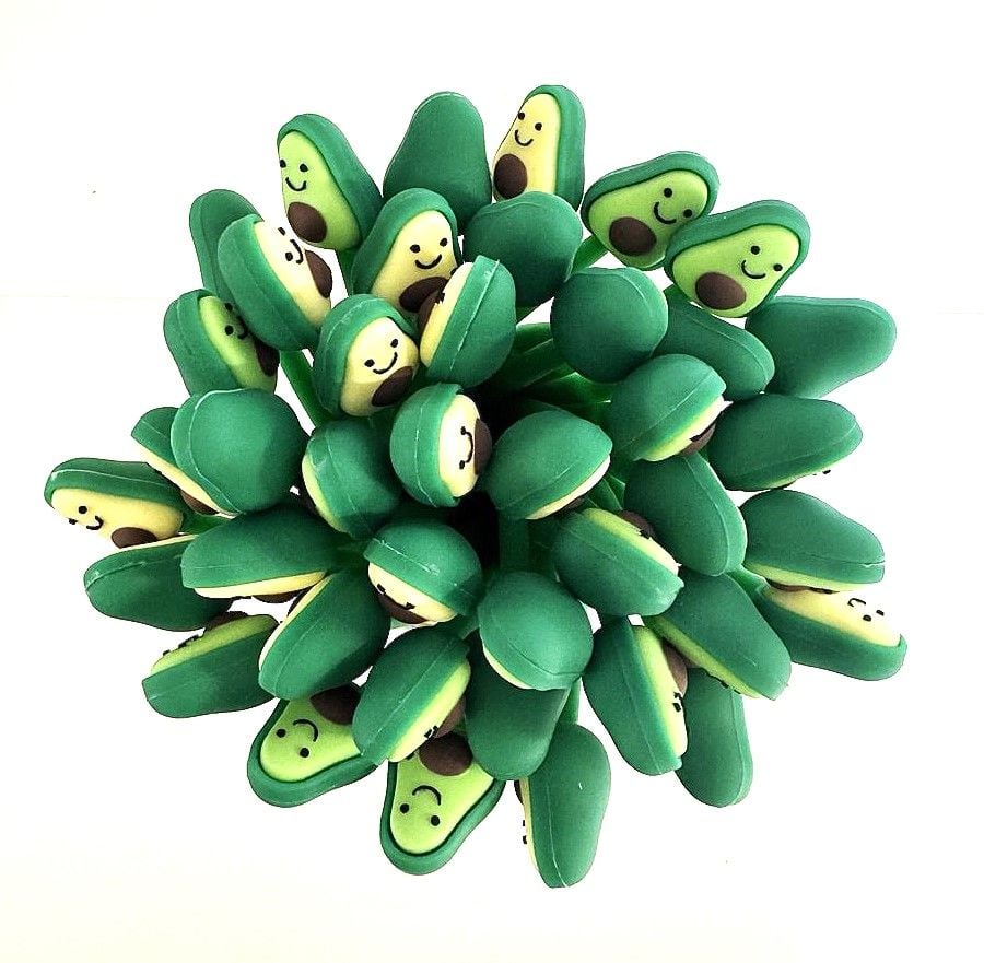 Ручка гелева Авокадо синя (48 шт/уп) ZF2226 SOFUN