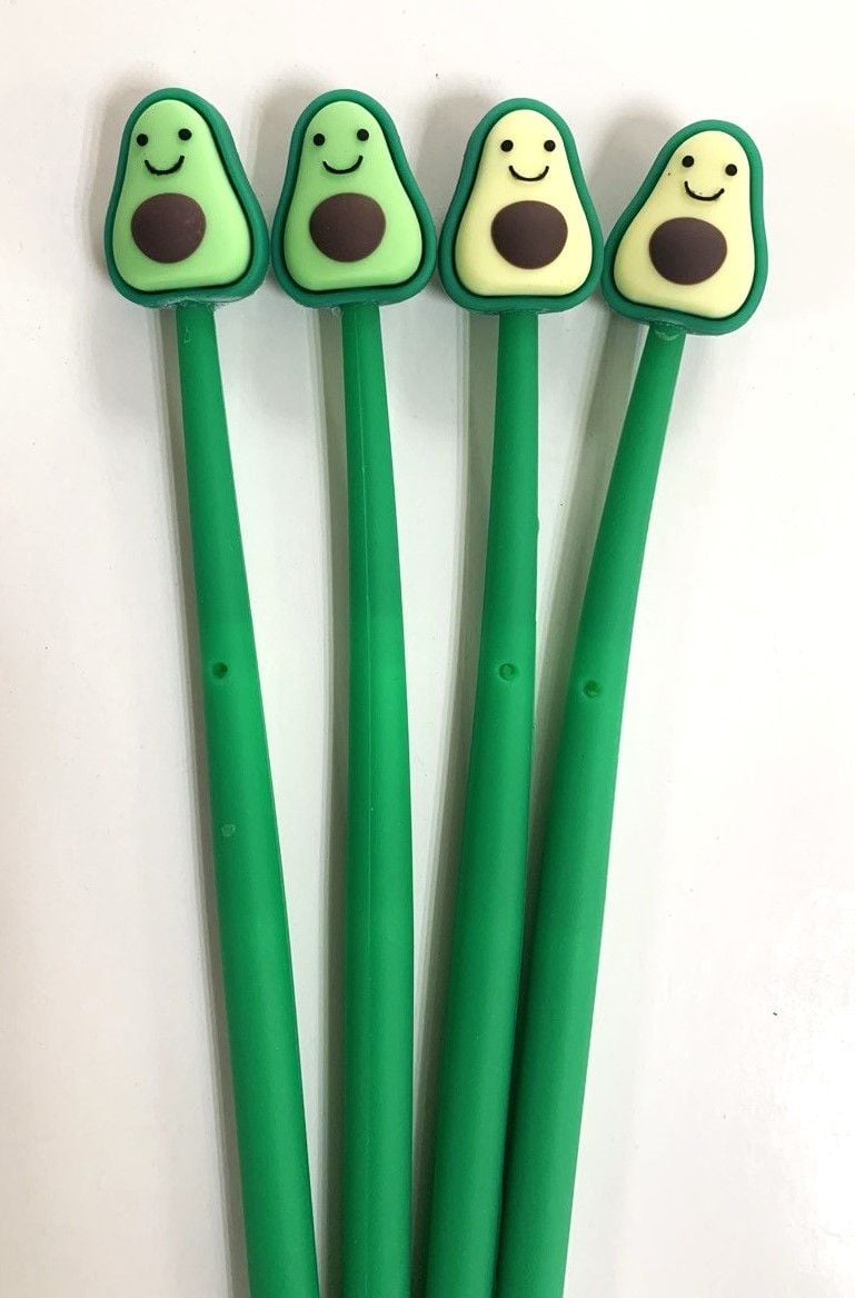 Ручка гелева Авокадо синя (48 шт/уп) ZF2226 SOFUN