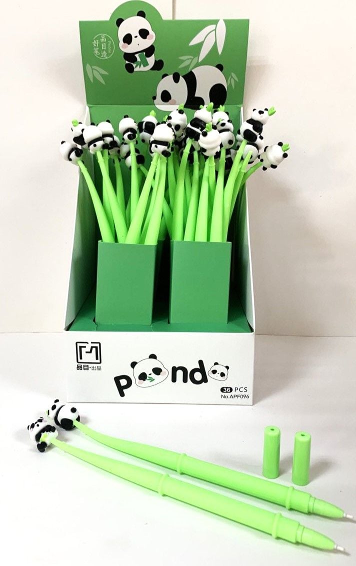 Ручка гелева Панда синя (36 шт/уп) APF096 AIHAO