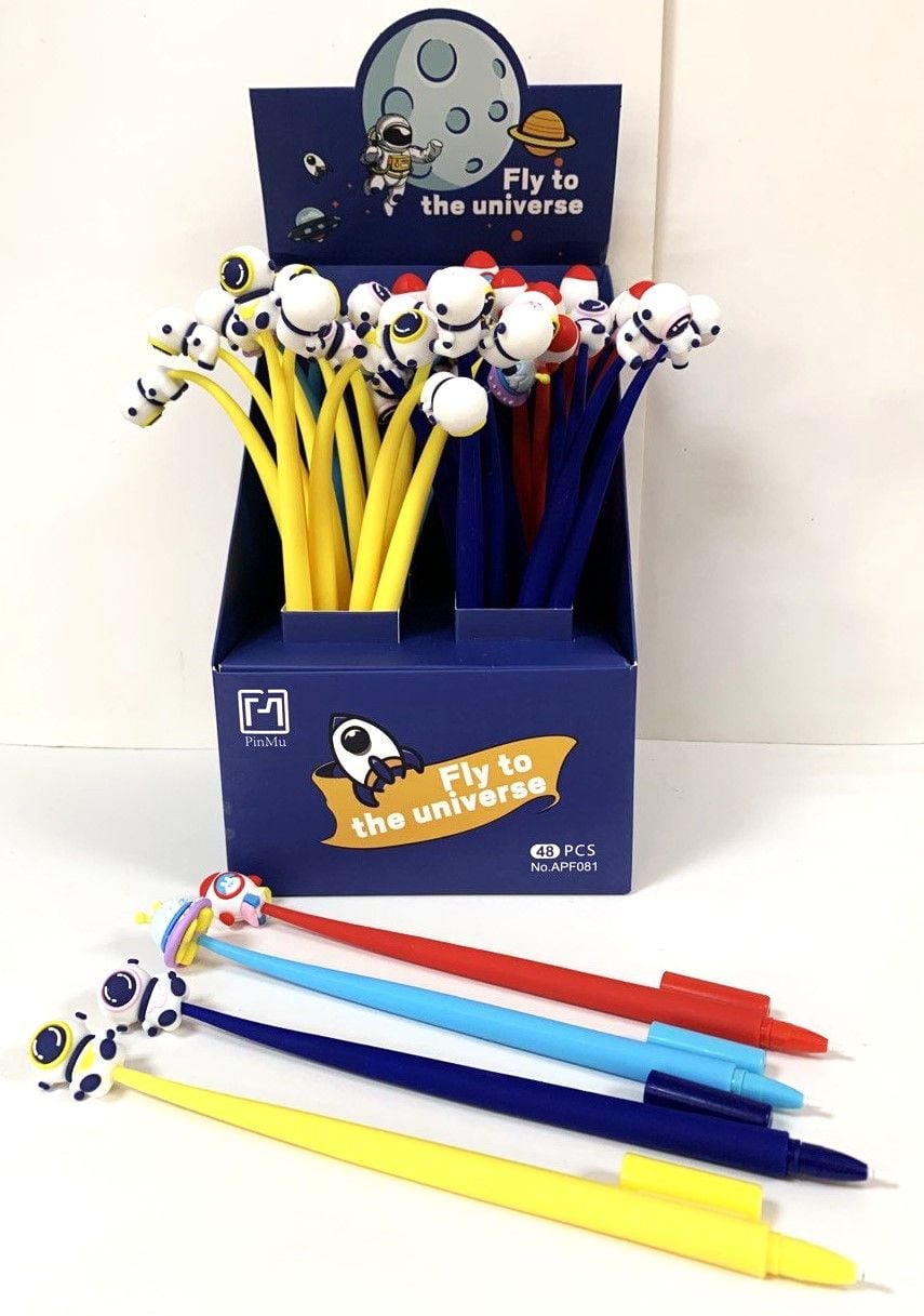 Ручка гелева Астронавт синя (48 шт/уп) APF081 AIHAO