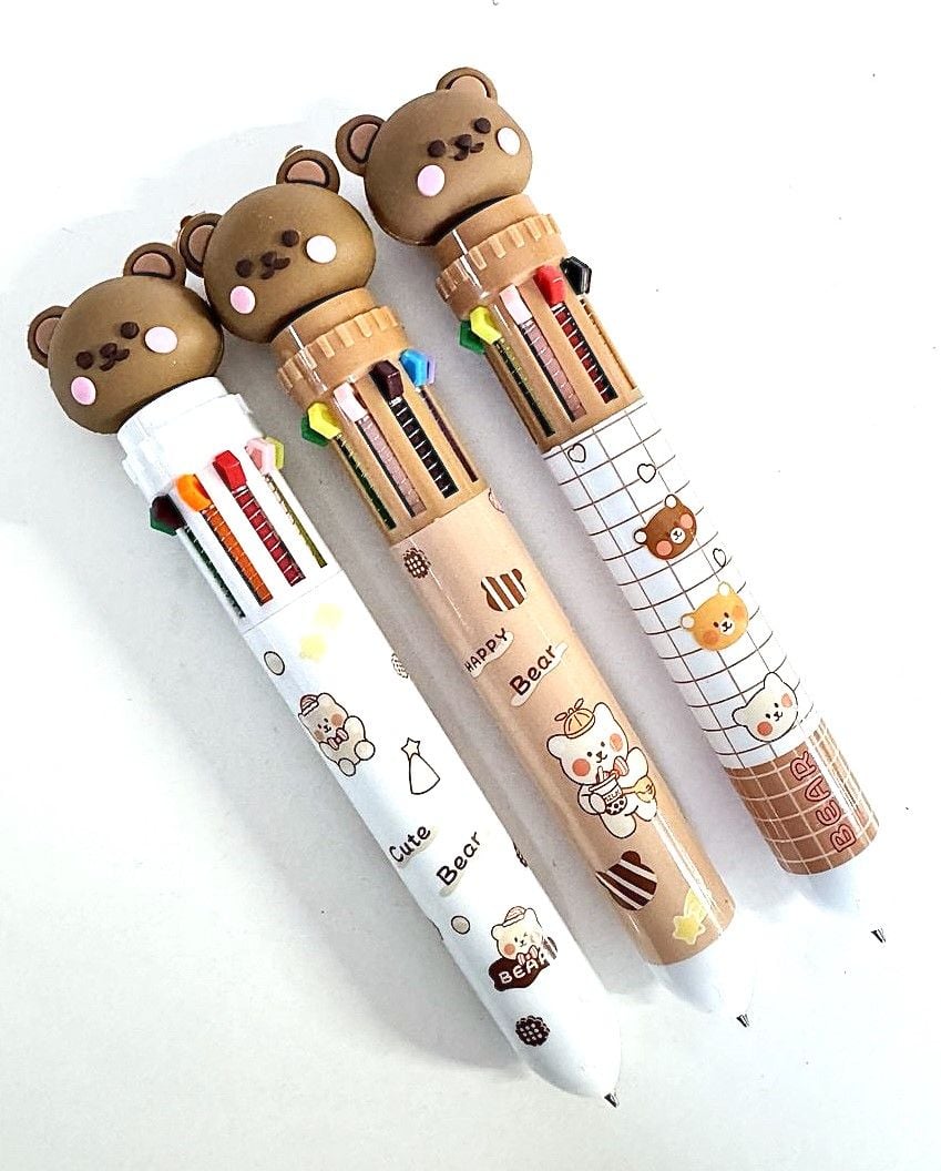 Ручка кулькова Ведмедик 10 кольорів (36 шт/уп) KP-9003 AIHAO