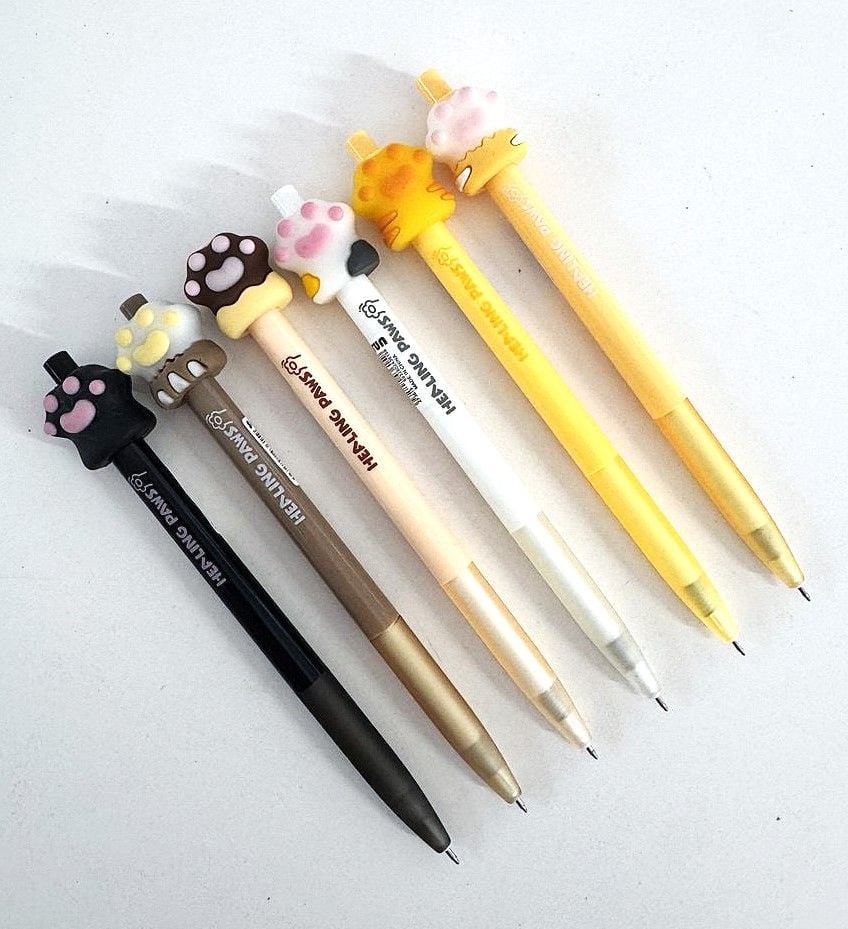 Ручка гелева автомат Лапка синя (36 шт/уп) ZF3615 SOFUN