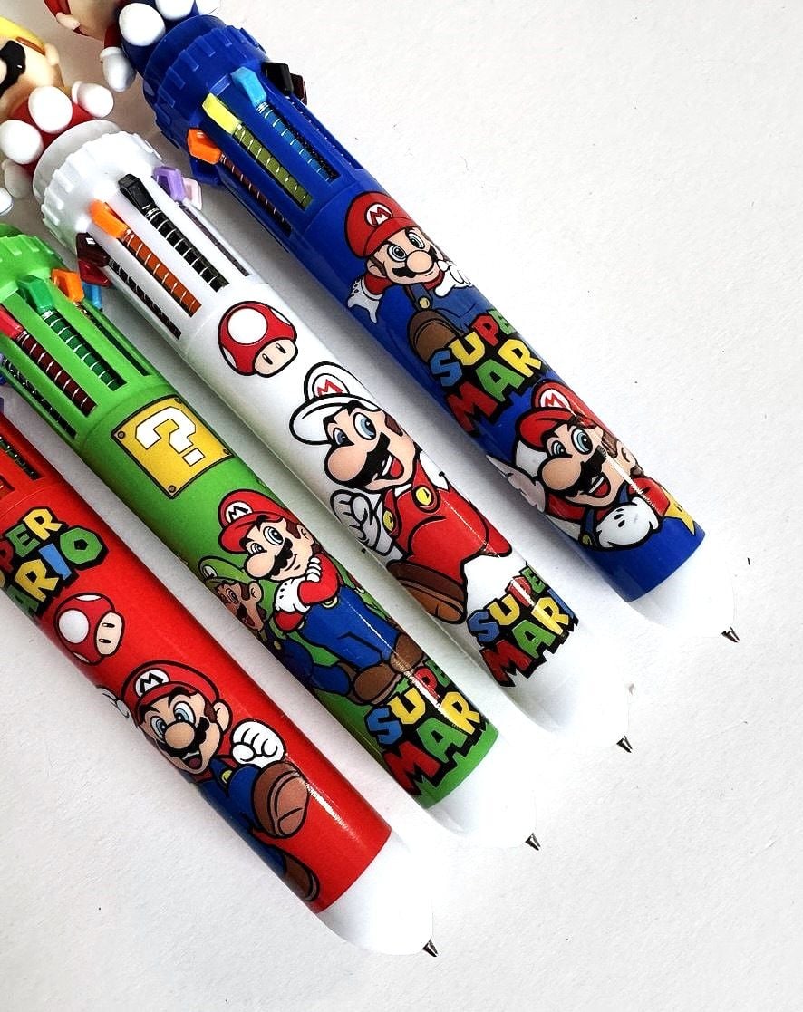 Ручка кулькова Супер Маріо 10 кольорів (36 шт/уп) KP-9027 AIHAO