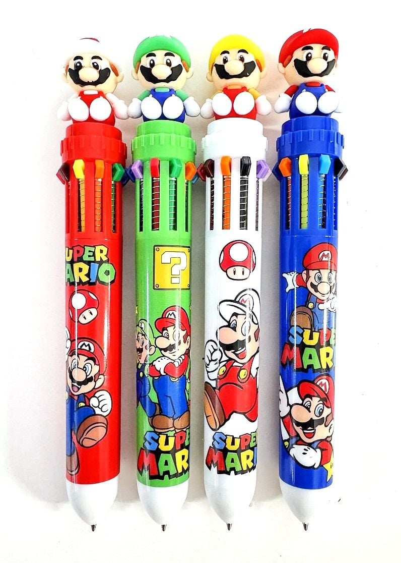 Ручка кулькова Супер Маріо 10 кольорів (36 шт/уп) KP-9027 AIHAO