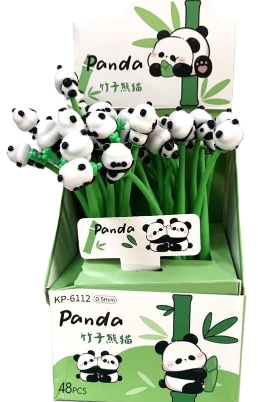 Ручка гелева Панда синя (48 шт/уп) KP-6112 AIHAO