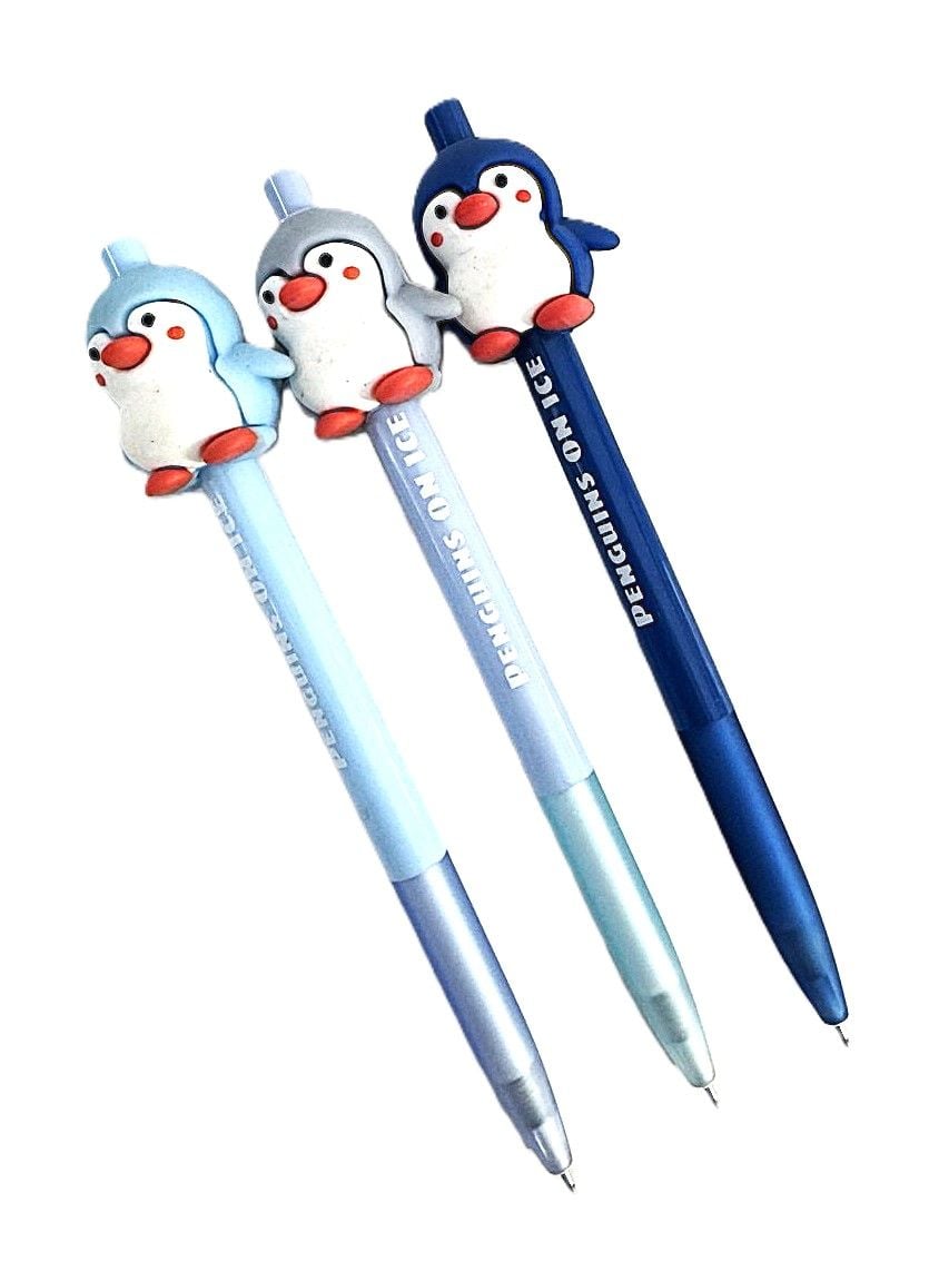 Ручка кулькова автомат Пінгвін синя (36 шт/уп) ZF2922 SOFUN