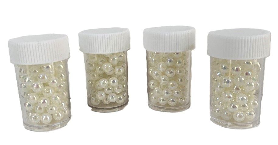 Перлини перламутрові кремові (12 бан/уп) 1465-7 AIHAO