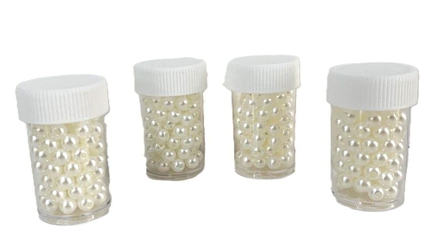 Перлини перламутрові кремові (12 бан/уп) 1465-8 AIHAO