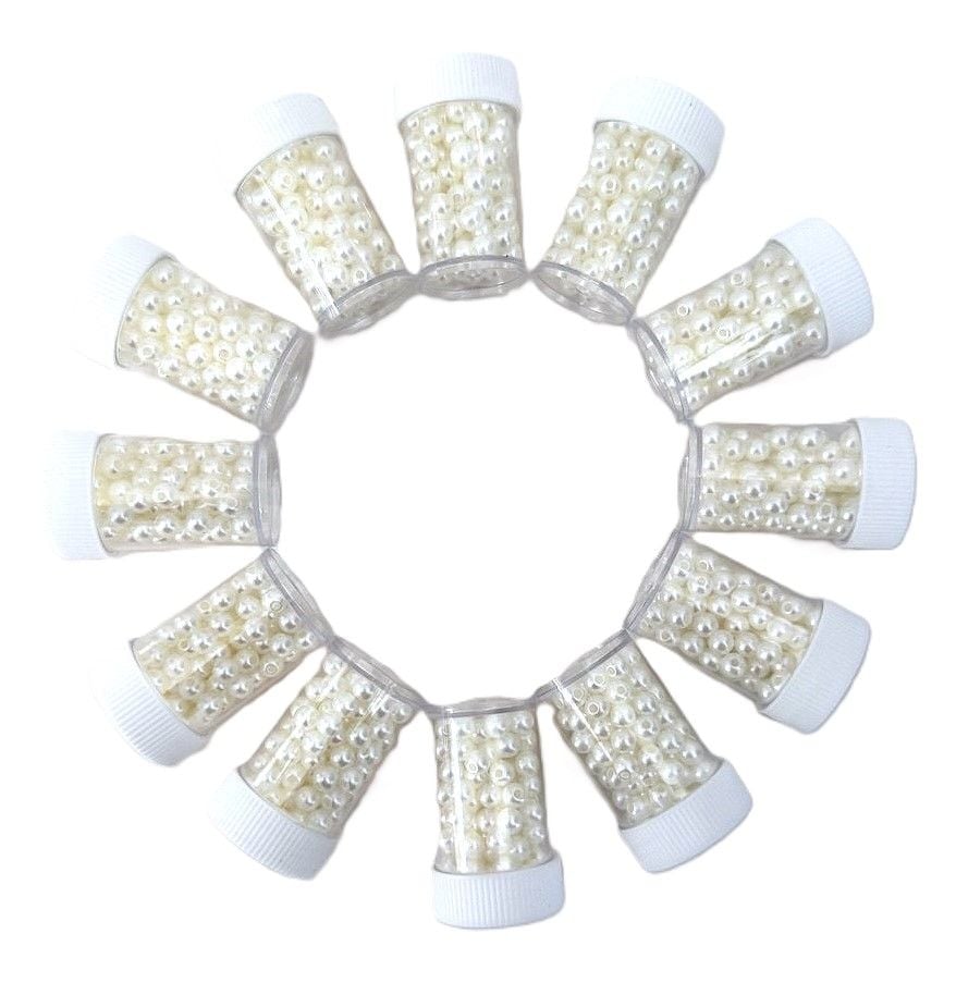 Перлини перламутрові кремові (12 бан/уп) 1465-8 AIHAO