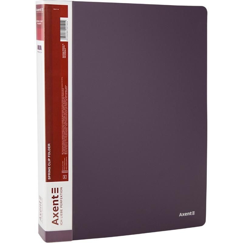 Папка з затиском А4 сливова 1301-11 Axent