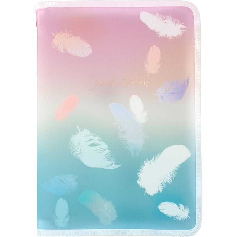 Папка на блискавці A4+ Colourful Feather 01 (12 шт/уп) 1807-91 Axent