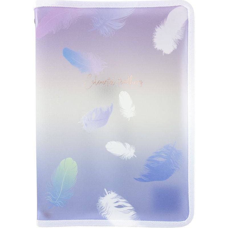 Папка на блискавці A4+ Colourful Feather 03 (12 шт/уп) 1807-93 Axent