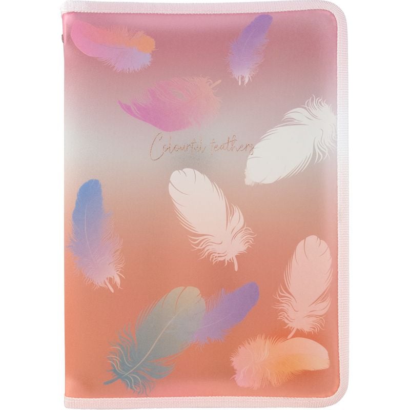 Папка на блискавці A4+ Colourful Feather 04 (12 шт/уп) 1807-94 Axent