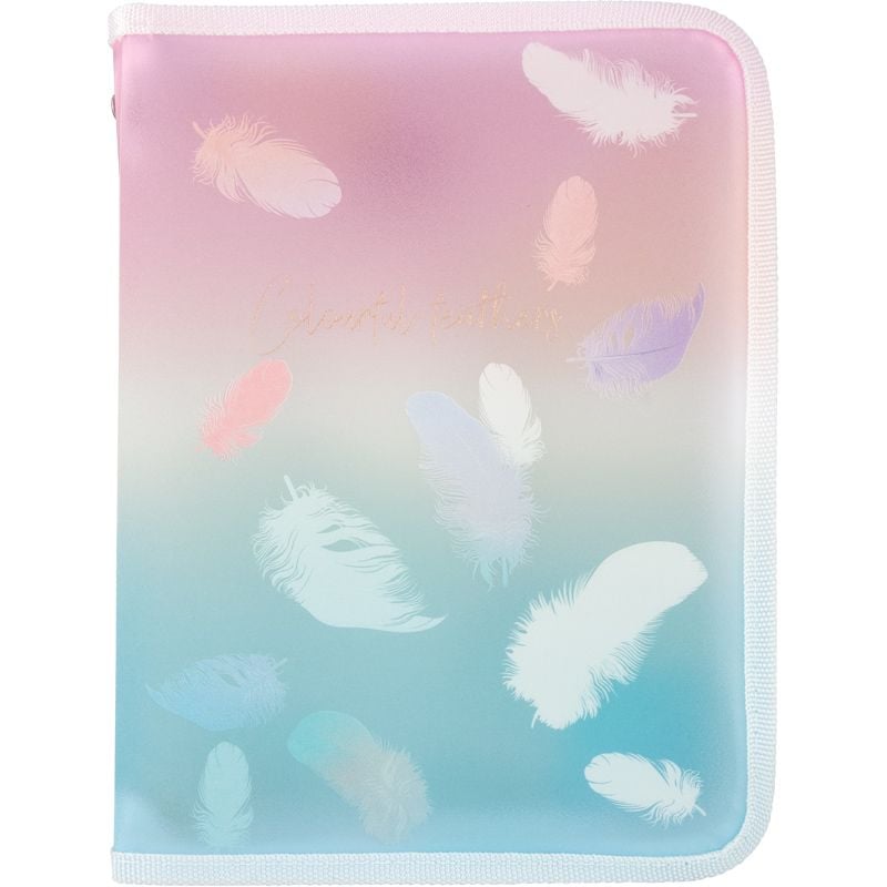 Папка на блискавці A5+ Colourful Feather 01 (12 шт/уп) 1808-91 Axent