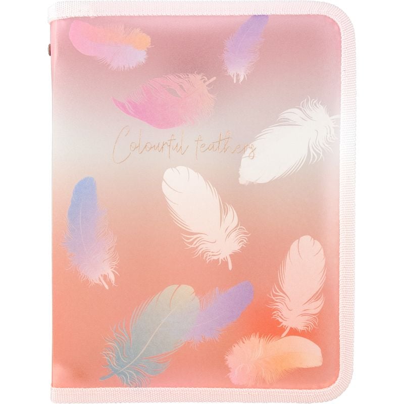 Папка на блискавці A5+ Colourful Feather 04 (12 шт/уп) 1808-94 Axent