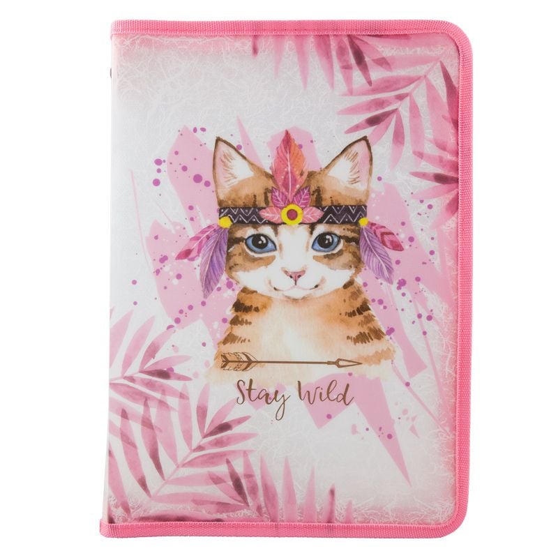 Папка на блискавці А4+ Cuties-03 кішка 1804-93 Axent