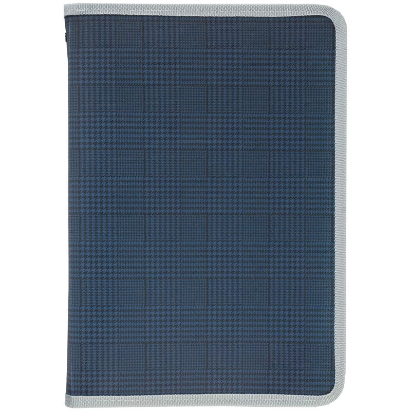 Папка на блискавці об'ємна А4+ Tartan Blue (12) 1804-19 Axent
