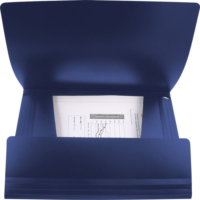 Папка на гумках А4 синя (60 шт/ящ) 1508-02 Axent