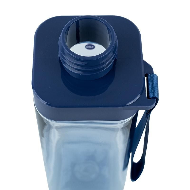 Пляшечка для води квадратна 550 мл блакитна K24-1209-1 Kite