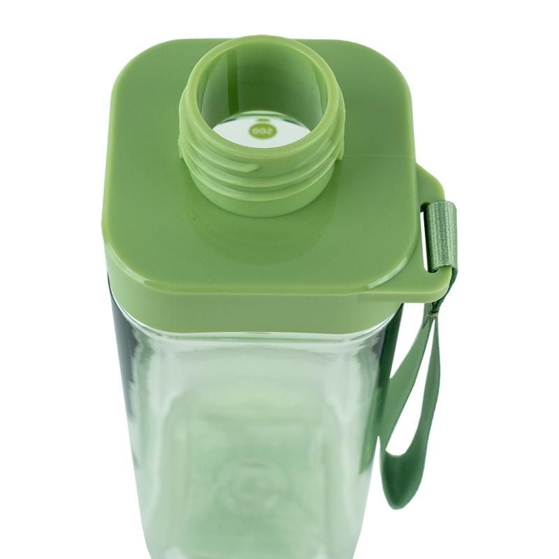 Пляшечка для води квадратна 550 мл зелена K24-1209-2 Kite