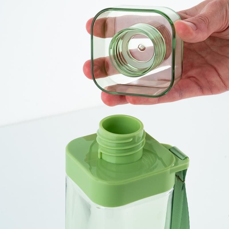 Пляшечка для води квадратна 550 мл зелена K24-1209-2 Kite