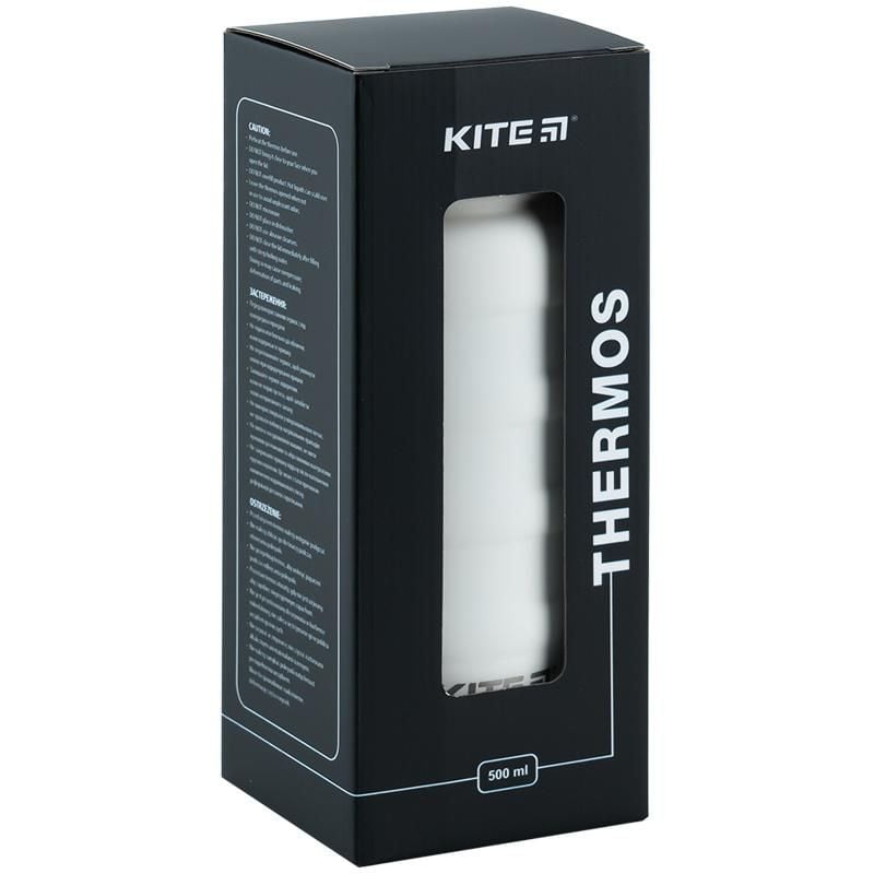 Термос 500 мл білий K24-1204-1 Kite