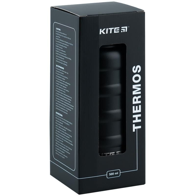 Термос 500 мл чорний K24-1204-2 Kite